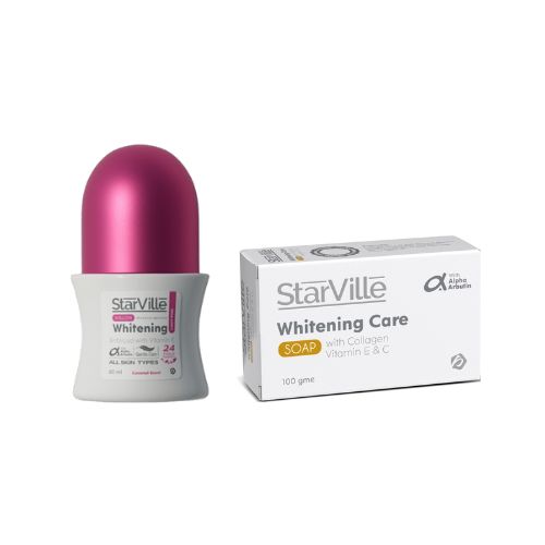 عرض ستارفيل: رول أون بينك فاتح + صابونة تفتيح مجانية